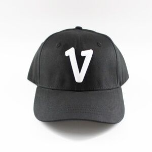 Vadaline v logo black dad hat (unisex)